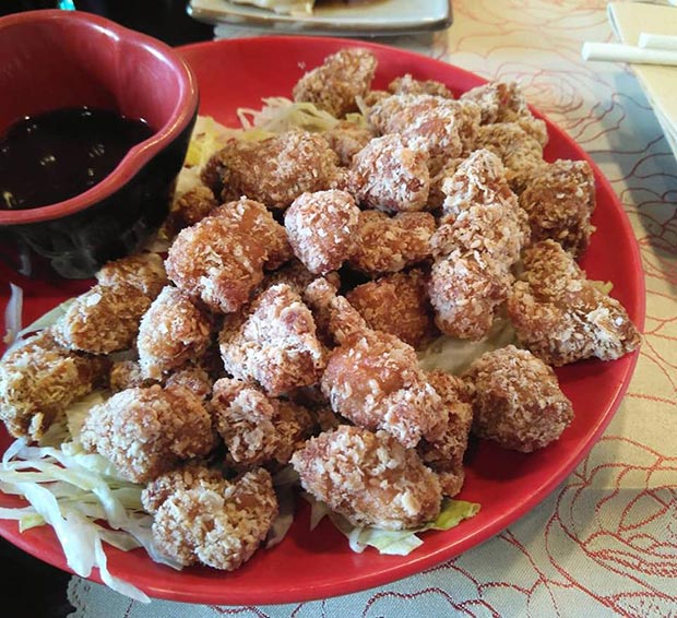 pollo en el restaurante sakura calle luis vives zaragoza