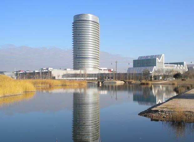 Torre del Agua, Recinto de la Expo 2008, meandro de Ranillas, Zaragoza