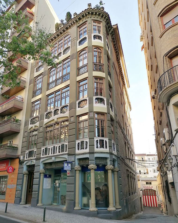 Casa Palao en el Paseo Sagasta de Zaragoza