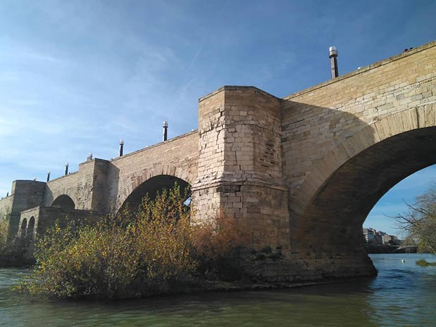 El Ebro y el Puente de Piedra