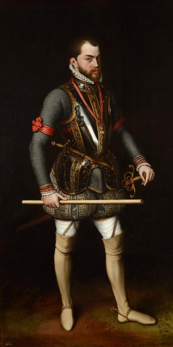 Retrato de Felipe II, por Antonio Moro, que se conserva en El Escorial. (Dominio público)