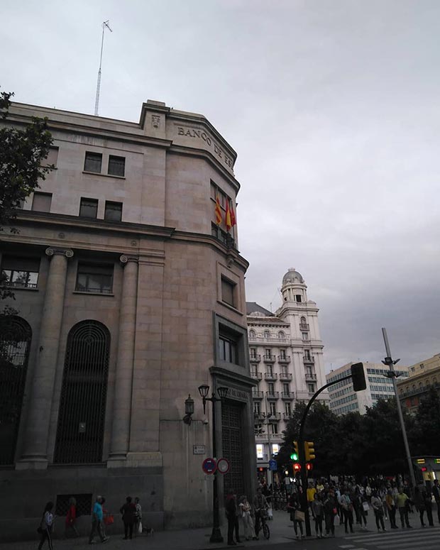 banco de espana en zaragoza esquina coso con paseo independencia