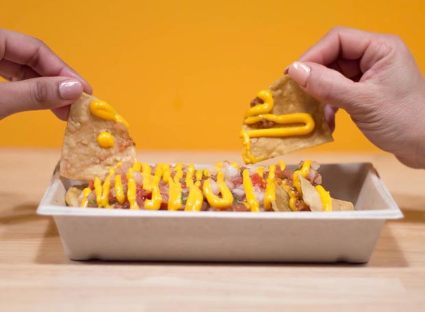 nachos chip con queso fundido en cancun zaragoza