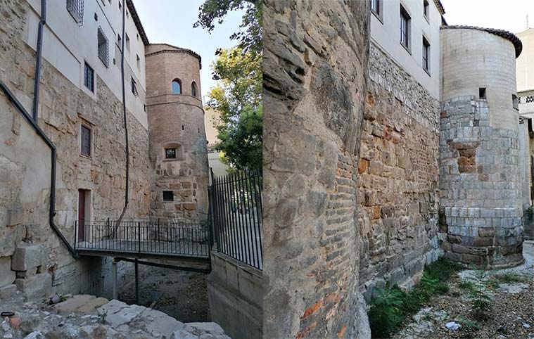 Torreones romanos integrados en el Convento del Santo Sepulcro