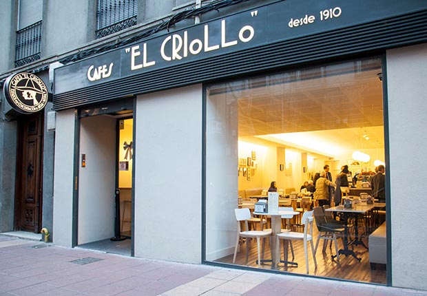 Cafés El Criollo en la Calle Canfranc