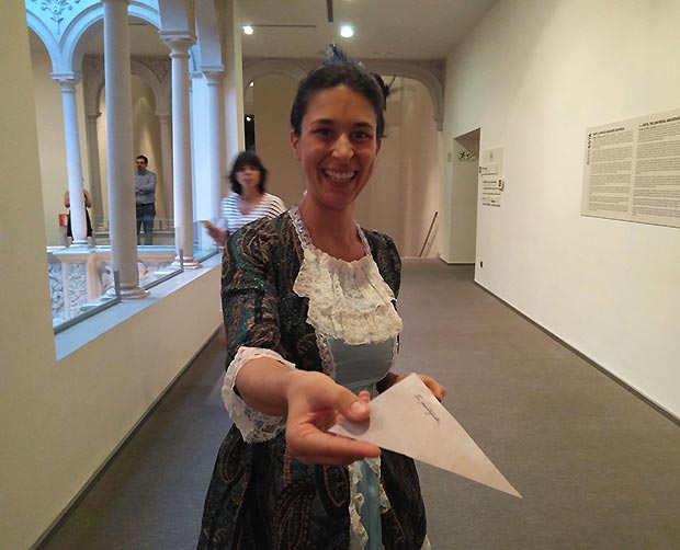 ¡Misión cumplida! María Teresa de Vallabriga y Rozas, condesa de Chinchón, nos dió nuestro trocito de carta que Goya le dirigió.
