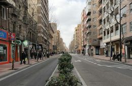 Avenida de Madrid en la ciudad de Zaragoza