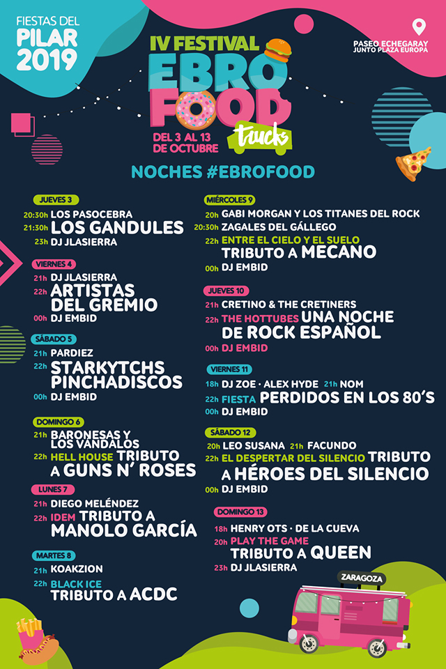 Vuelve el Ebro Food, el Festival de Food Trucks de Zaragoza