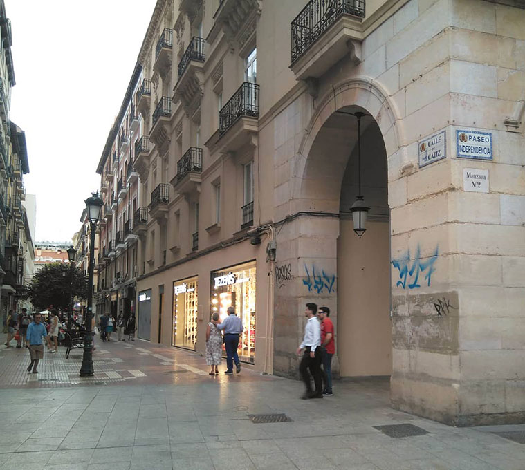 Calle Cádiz de Zaragoza