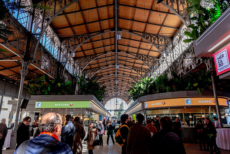 Interior del Mercado Central de Zaragoza