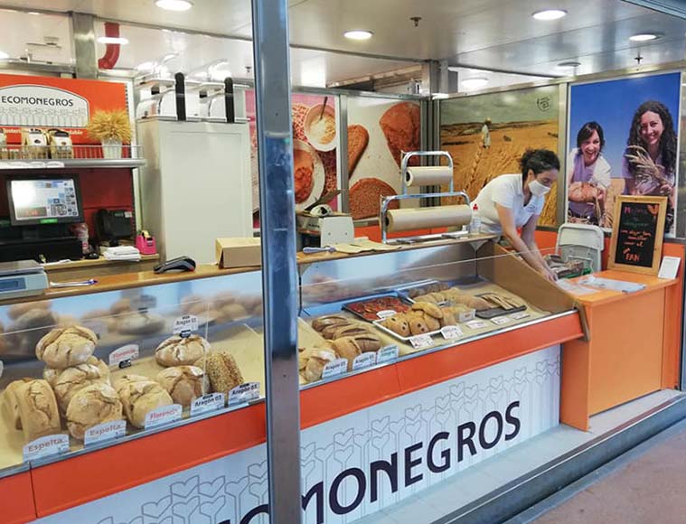 Panadería Ecomonegros en el Mercado de Valdespartera