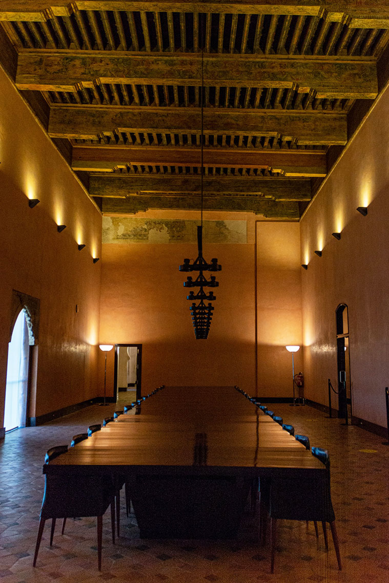 Sala de Pedro IV en el Palacio de la Aljafería