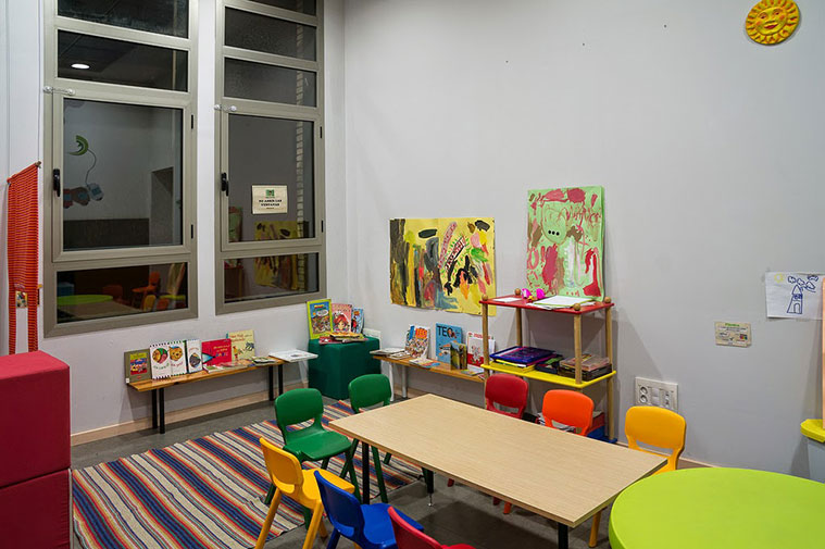 cuarto de juegos infantiles del Centro Joaquín Roncal