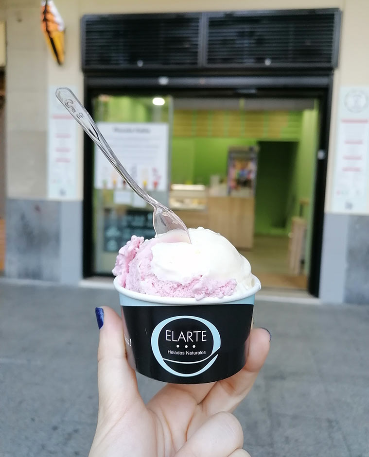 Elarte, helados con sabor aragonés, en Zaragoza