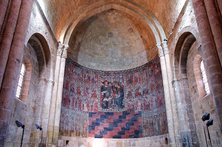 Retablo de la iglesia románica de San Miguel de Daroca