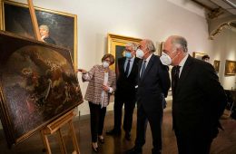 La obra 'Construcción del Templo del Pilar por los Ángeles' se incorpora a la colección del Museo Goya