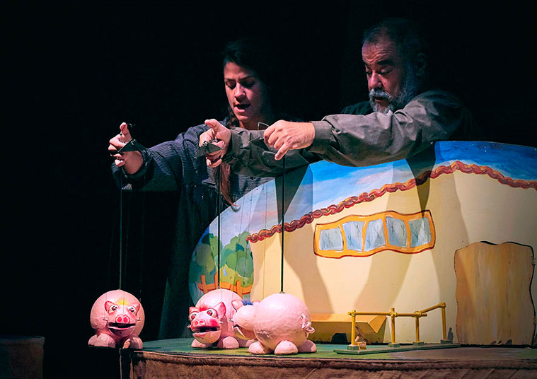 obra de teatro con titeres en el Teatro Arbolé de Zaragoza