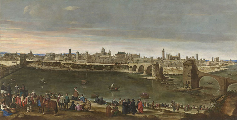 Vista de Zaragoza en 1647, de Juan Bautista Martínez del Mazo