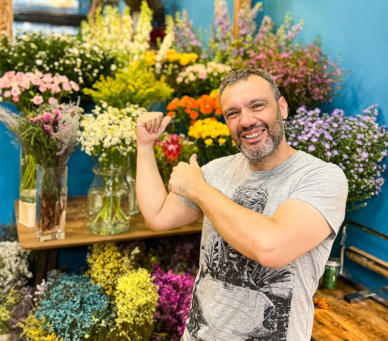 Entrevista a David Navarro, impulsor de la floristería El Buen Jardinero