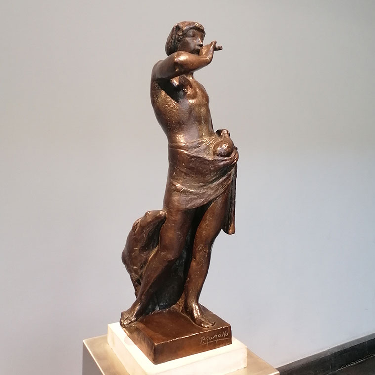Escultura de ‘El pastor de la flauta’ en el Museo Pablo Gargallo