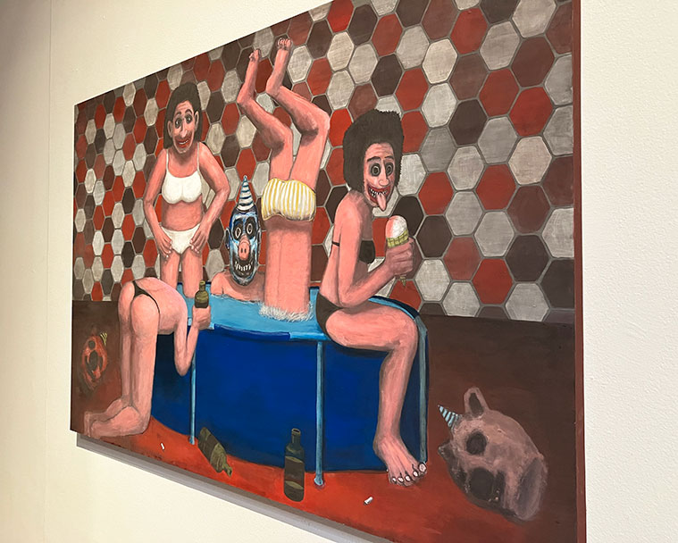 Obra de Mario Campos en la Exposición de la XXXIII edición del Premio de Arte Santa Isabel de Aragón en el Palacio de Sástago