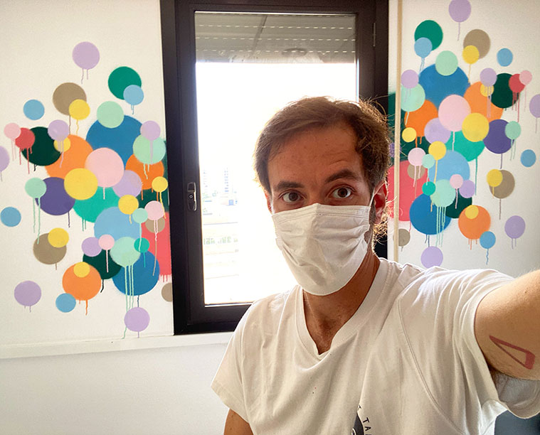 Intervención de una habitación del hospital Clínico de Zaragoza para Believe in art