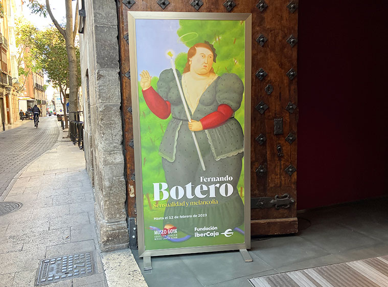 Exposición de Fernando Botero en el Museo Goya de Zaragoza