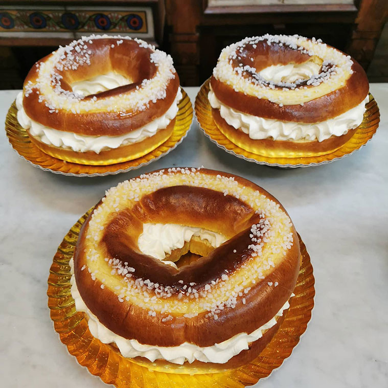 roscones de Reyes y San Valero en la pastelería fantoba