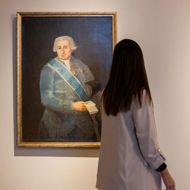 Retrato de Miguel de Múzquiz, uno de los primeros retratos oficiales que Goya realizó en la corte