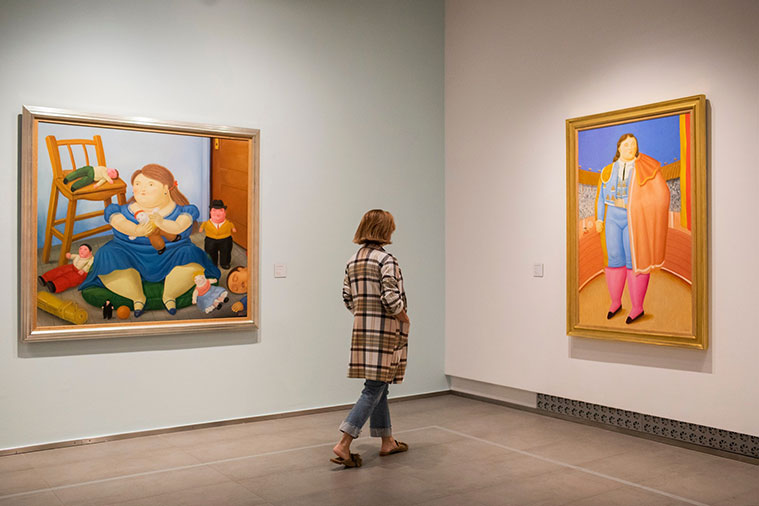 Exposición 'Fernando Botero. Sensualidad y melancolía' en el Museo Goya
