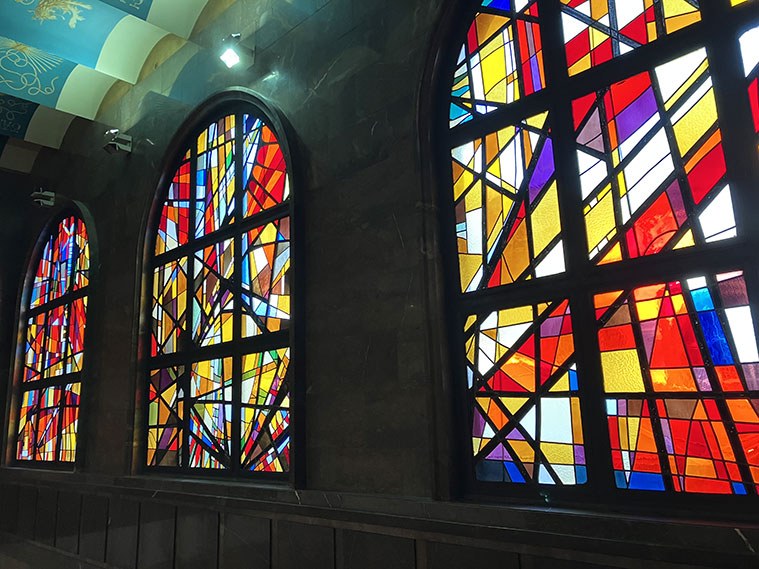 Las espectaculares vidrieras de Casa Consistorial fueron creadas por el Taller de Arte Navarro