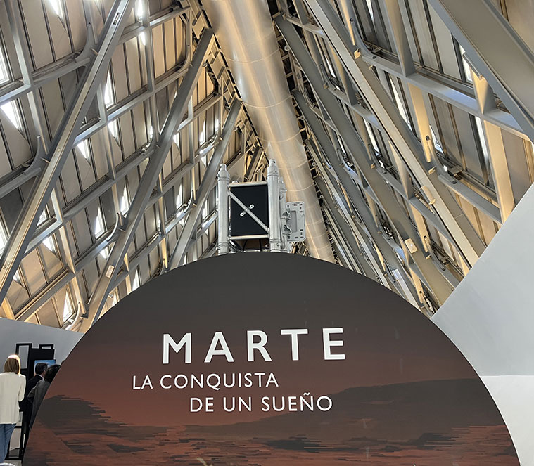 Exposición Marte. La conquista de un sueño en Mobility City Pabellón Puente
