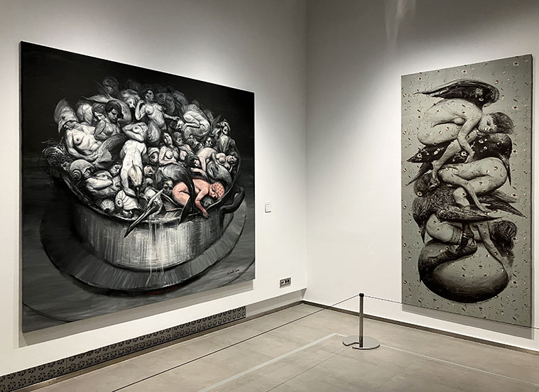 Hay un total de 57 obras en la exposición ‘Divertimentos’ de Roberto Fabelo 