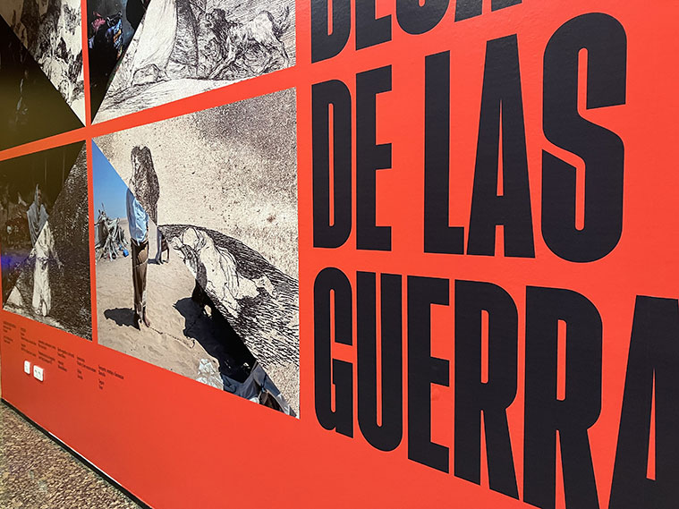 Exposición de los 'Desastres de la guerra' en el Patio de la Infanta en Zaragoza