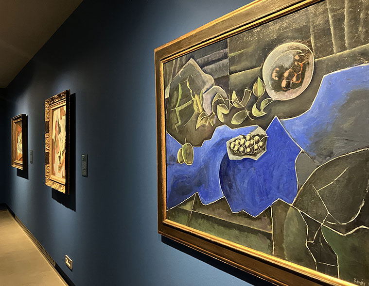Presentación de la muestra 'Azul.Colección Abelló' en el Museo Goya de Fundación Ibercaja