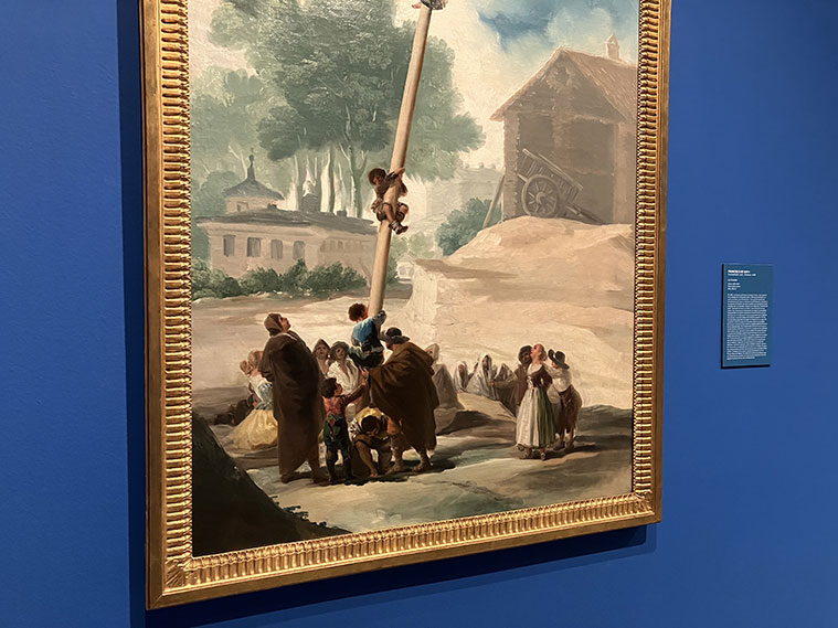 'La Cucaña', una típica escena campestre encargada por la duquesa de Osuna al aragonés Francisco de Goya