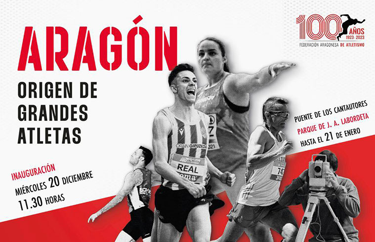 Un recorrido visual e histórico de los 100 años del atletismo federado en Aragón