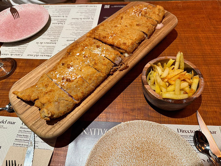 Cachopo en el Restaurante Nativo