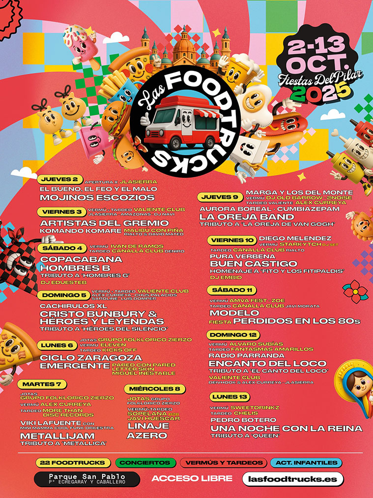 Festival de Food Trucks en las Fiestas del Pilar