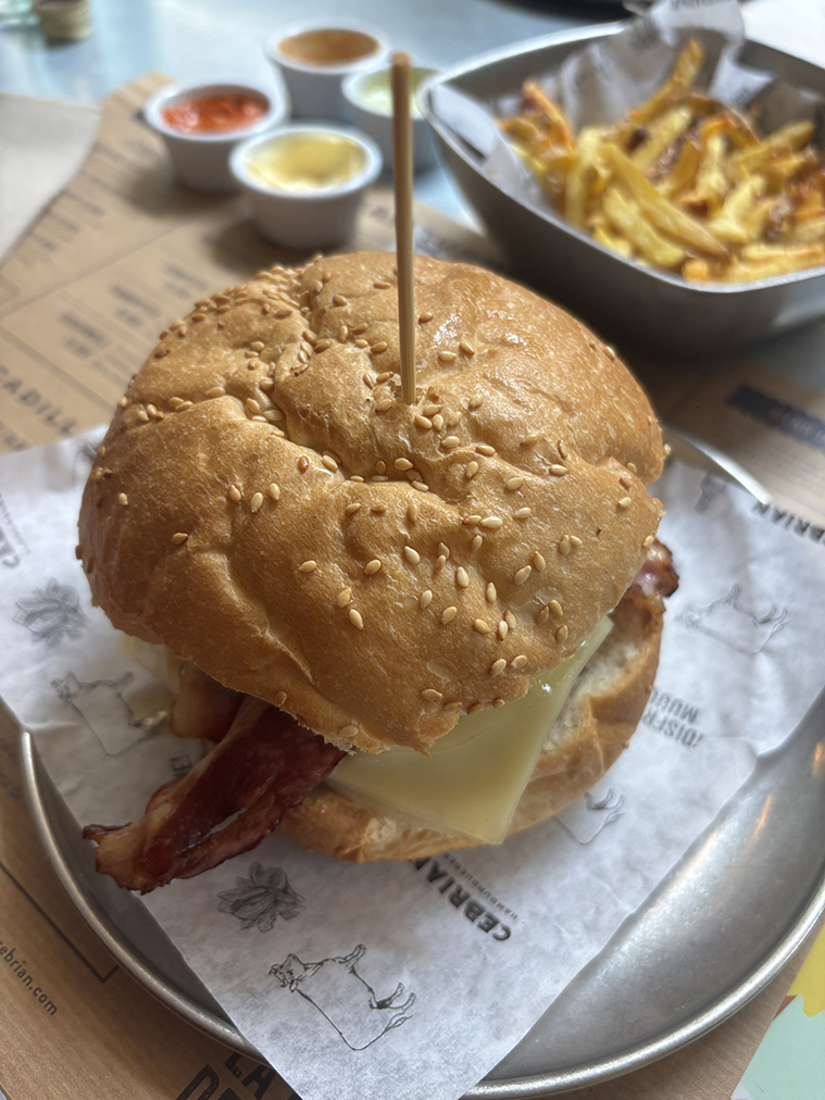 Hamburguesas en la Hamburguesería Cebrián San Francisco