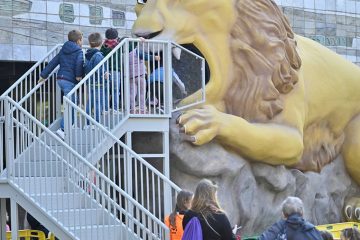 El León Garganchón en las Fiestas del Pilar