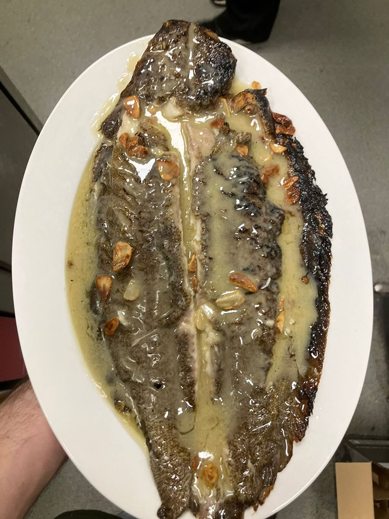 Pescado en el Bar La Uve
