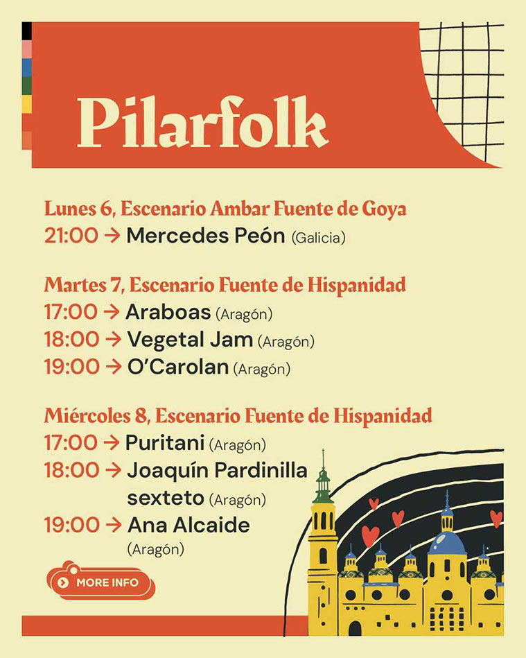 Pilarfolk 2025 en las Fiestas del Pilar 2025 programación