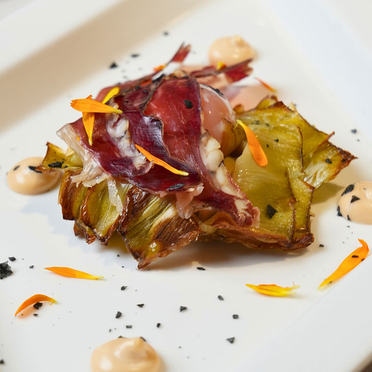 Restaurante Asador La Garnacha alcachofa