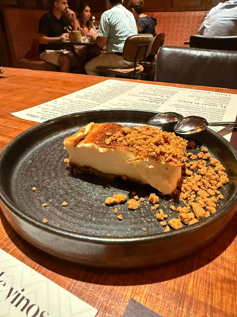 Tarta de queso en el Restaurante Nativo