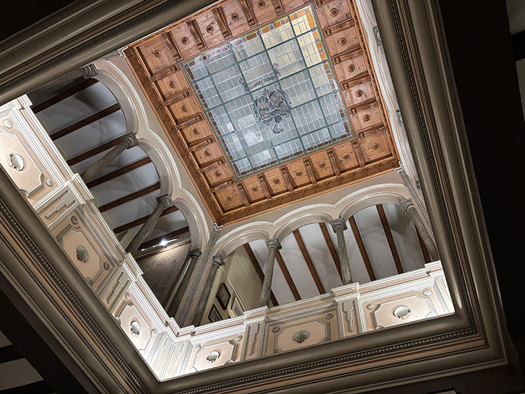 Techo del patio Renacentista de Alimentación Montal