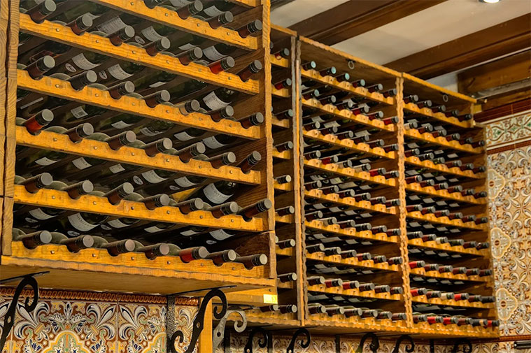 Vinos del restaurante El Museo
