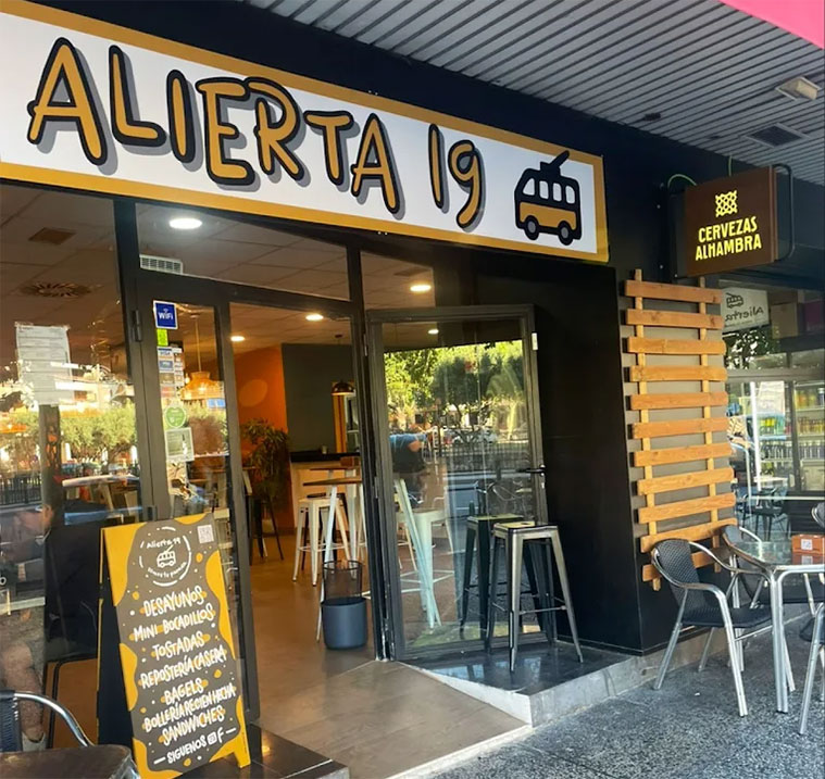 Vista exterior del Bar Alierta 19