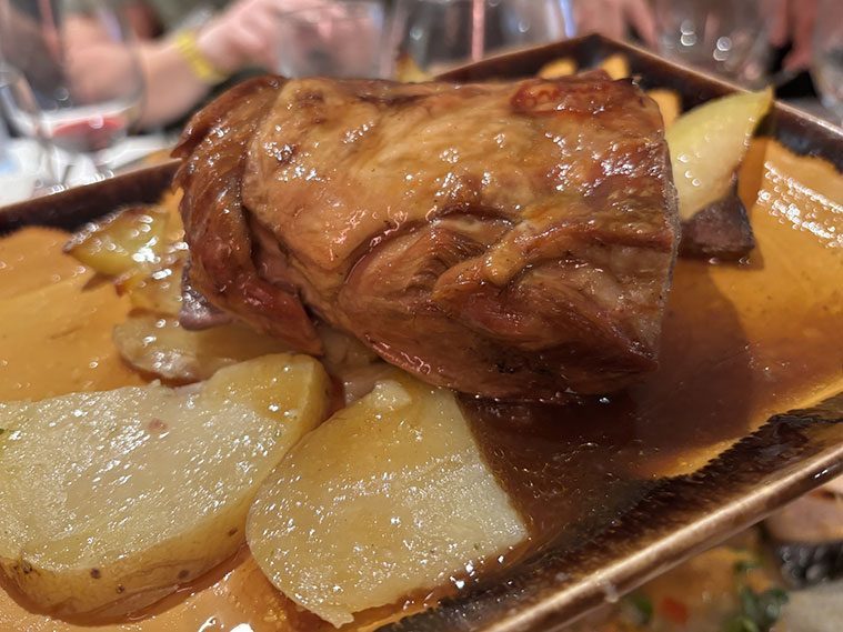 asado en el Restaurante La Garnacha