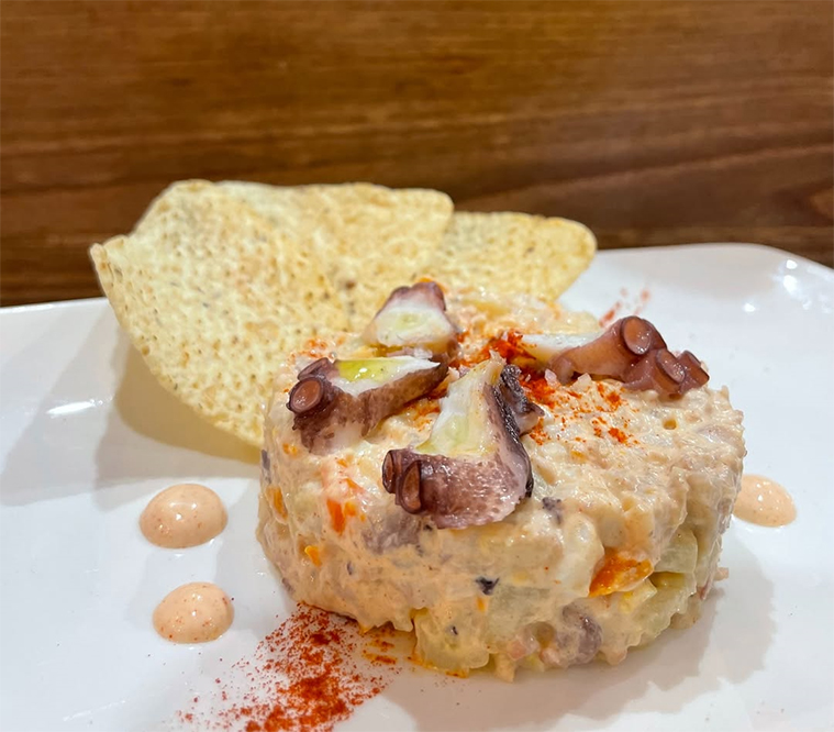ensaladilla rusa El Bribón, Pulpo y Copas